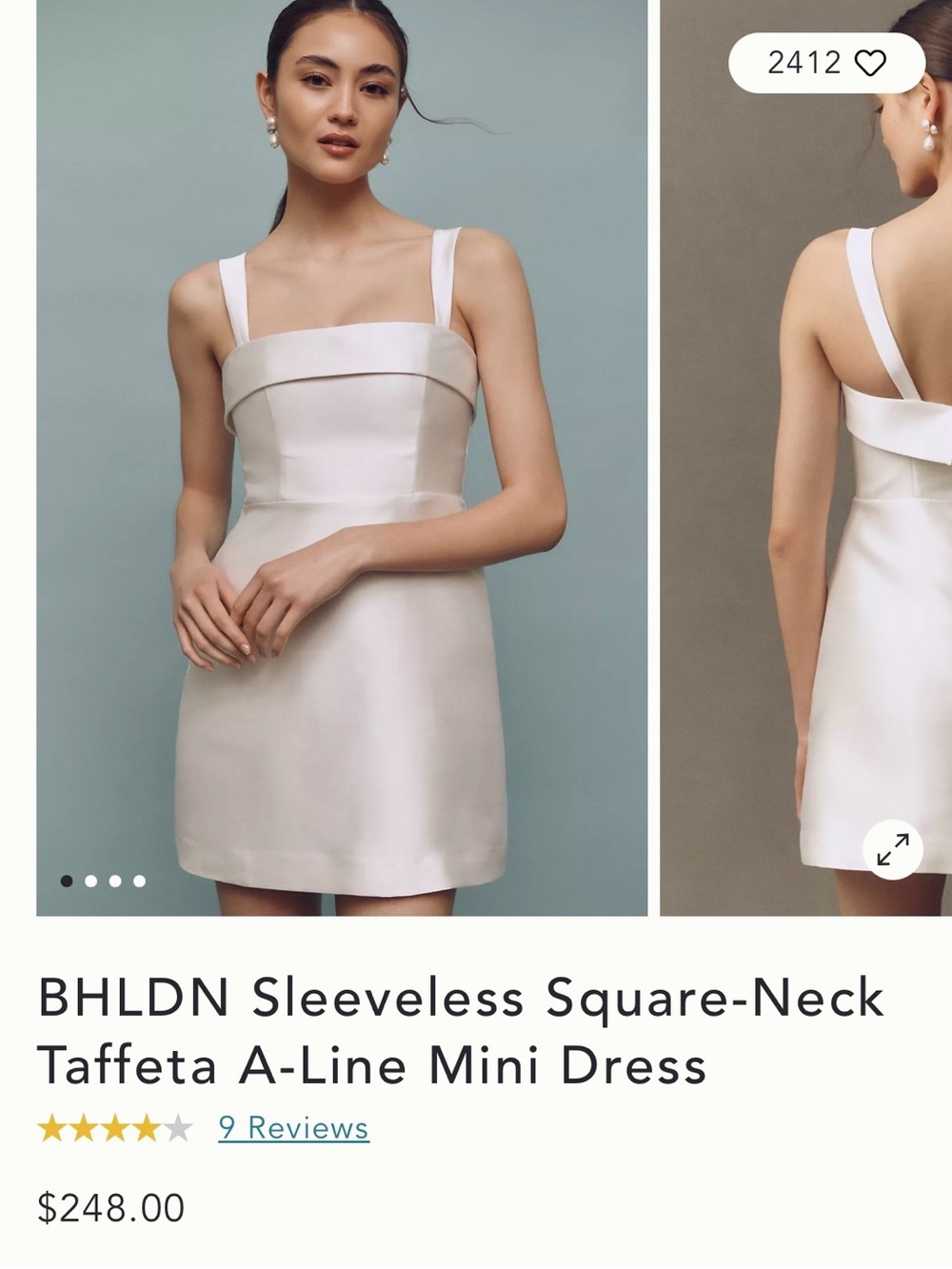 BHLDN Dress | Sold Out Style | Dry Cleaned | Worn Once | Excellent Condition